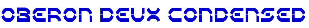 Oberon Deux Condensed 字体